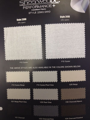 Phifer Sheerweave Phifer SheerWeave Style 2390 2410plus Sample Card in Style 2390 Beige Phifer 2390 Performance Plus Phifer 2410 Performance Plus  Fabric